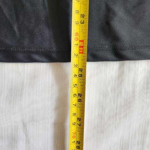 Maxine of Hollywood Tankini Swimsuit Top Women 14 Black Stripe Beach Cruise Boho - Picture 13 of 14